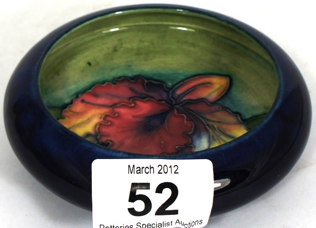 Moorcroft Dish decorated in the Orchid