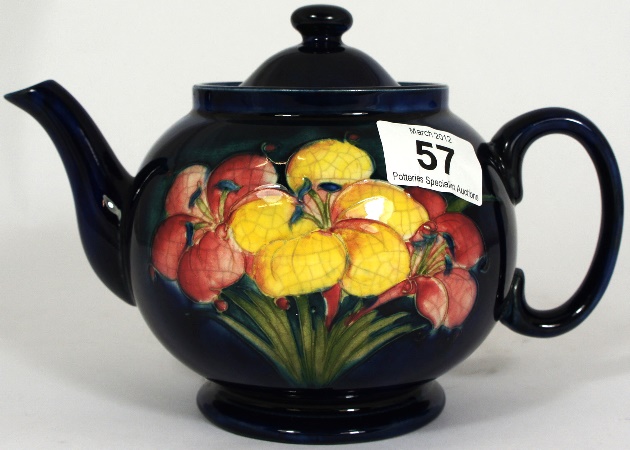 Moorcroft Teapot decorated in the