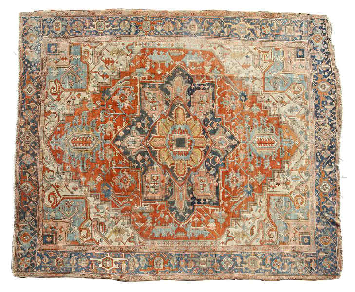 Semi Antique Room Size Heriz Carpet 15baf9