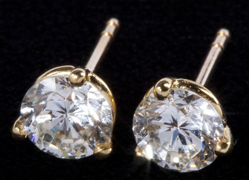 Pair of Diamond Stud Earringseach