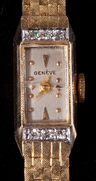 Lady s Gold and Diamond Wristwatch 15bb27