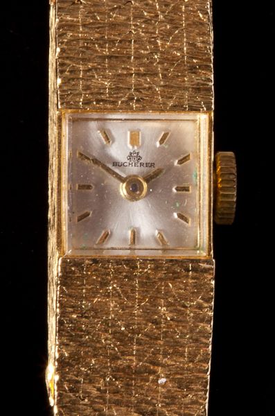 Lady s Gold Wristwatch Pin Carl 15bb23