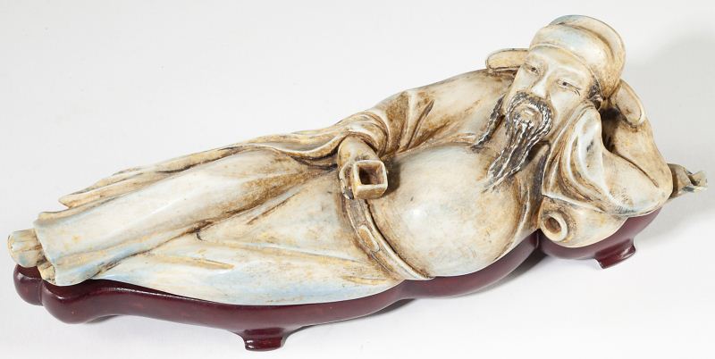 Chinese Ivory Reclining Figureearly