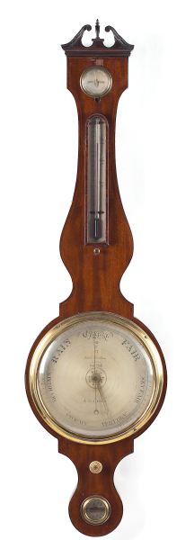 19th century English Wheel Barometersteel 15bb6c