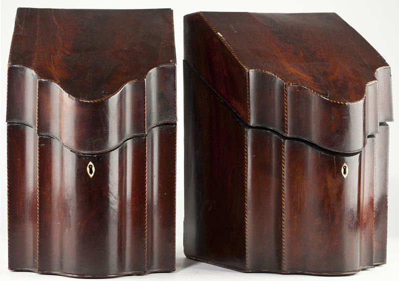 Pair of George III Knife Boxes with