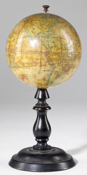 Miniature 19th century Terrestrial GlobeEnglish