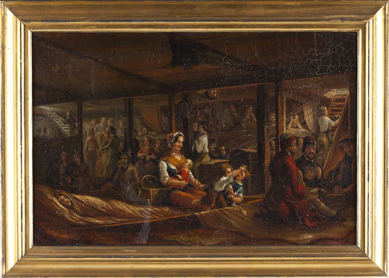 Victorian Genre Painting circa 1865oil