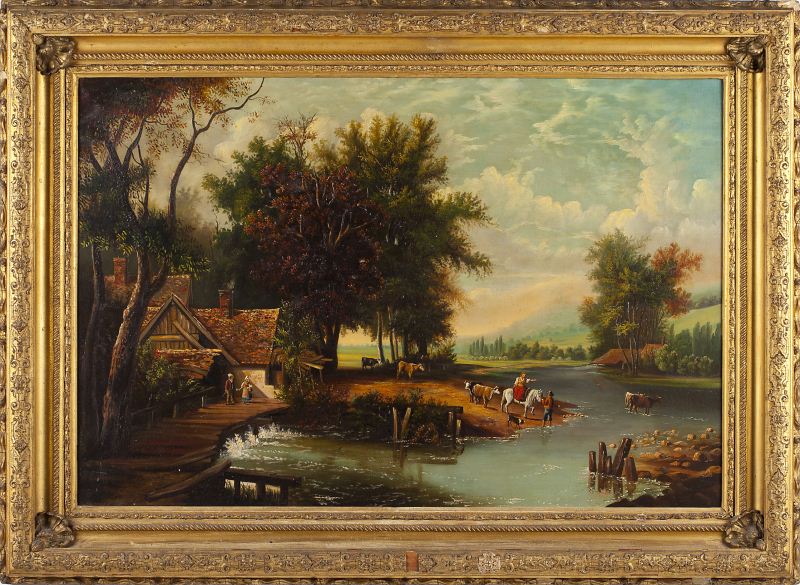 English School Landscape Paintingoil