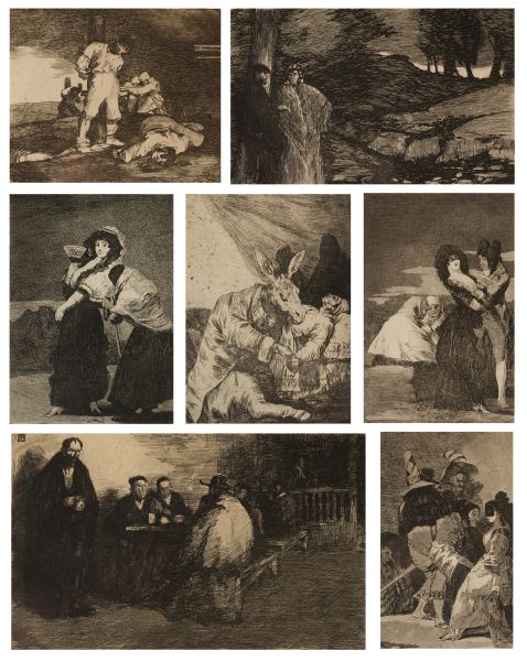 Group of Seven Goya Baroja Etchingsincluding 15bbd6