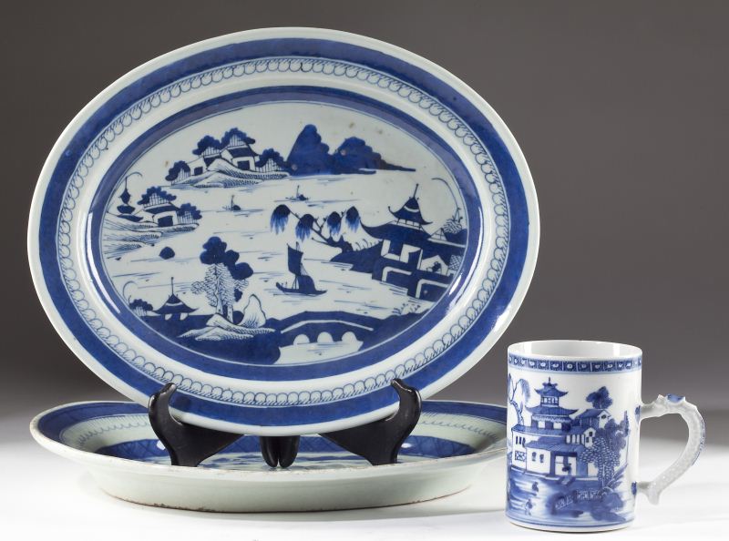 Three Chinese Export Porcelain