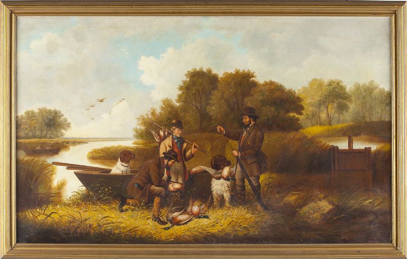 American School Hunt Painting 19th 15bc93