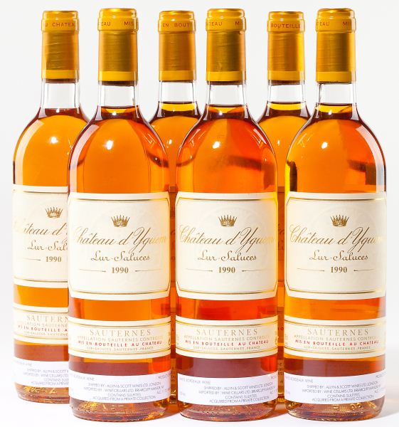 Chateau d'YquemSauternes19906 bottles6bn''An