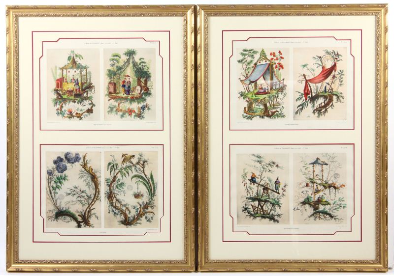 Pair of Framed Chinoiserie PrintsEach 15bddb