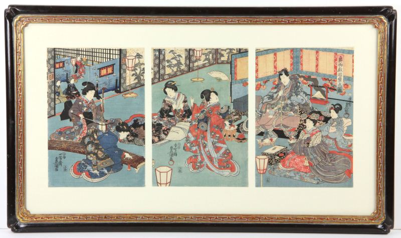 Japanese Woodblock Triptych by 15bdec