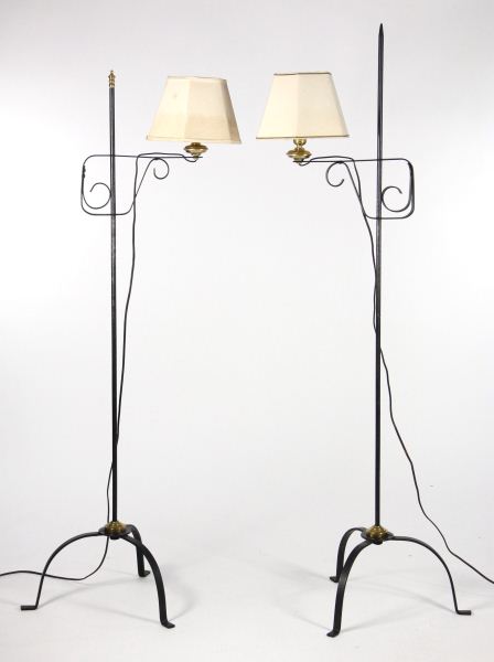 Two Wrought Iron Floor Lampsin 15be2a