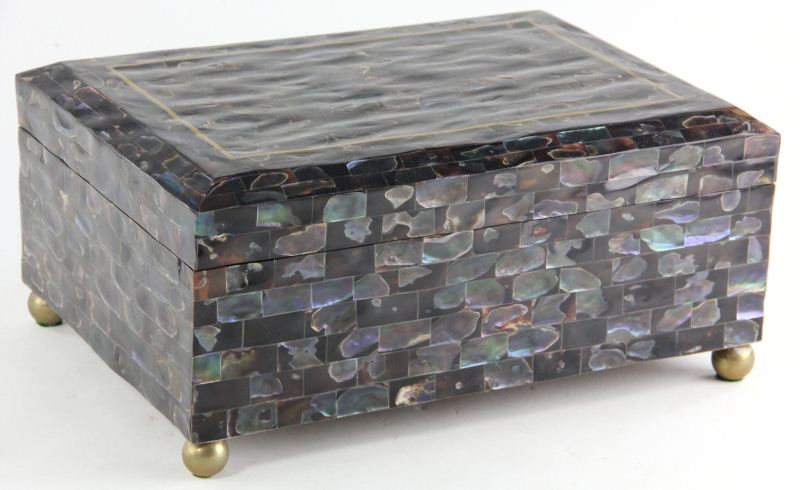 Mother of Pearl Document Box20th 15be34