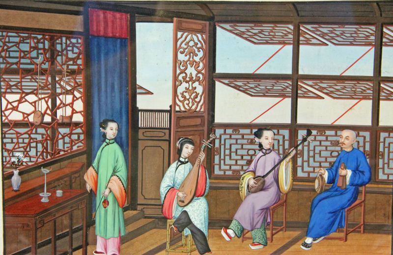 Chinese Export Painting 19th Centurywatercolor