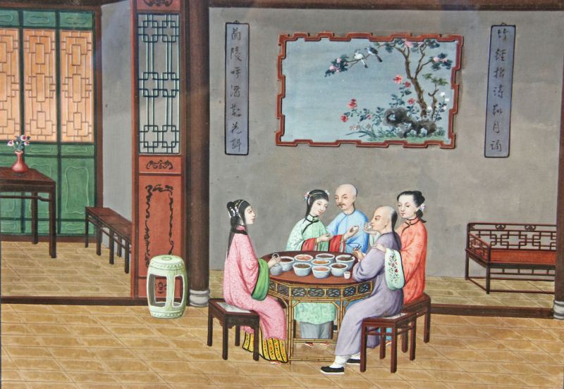 Chinese Export Painting 19th Centurywatercolor 15be43