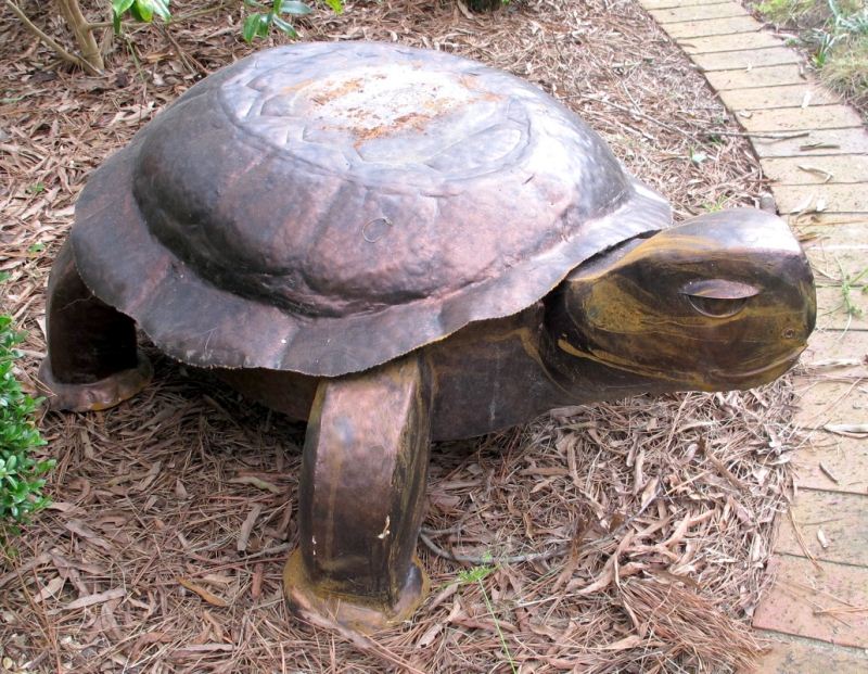 Turtle Garden Sculpturecopper tone 15be92