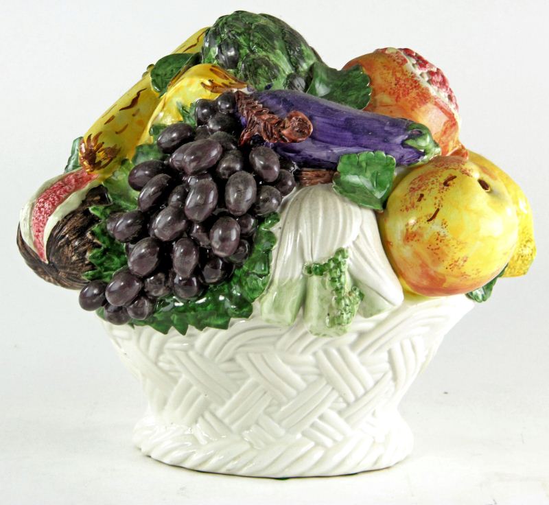 Italian Ceramic Fruit Basketwhite 15bec7