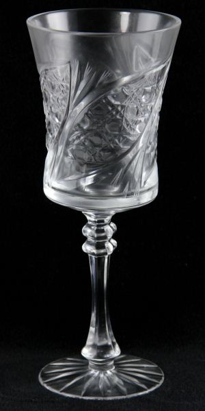 Set of Six Antique Cut Glass Gobletslarge 15bf3e