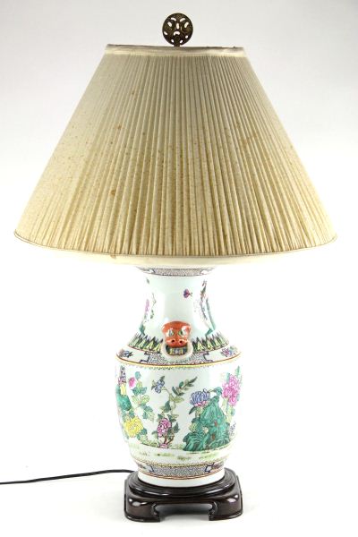 Asian Porcelain Table Lamp20th century