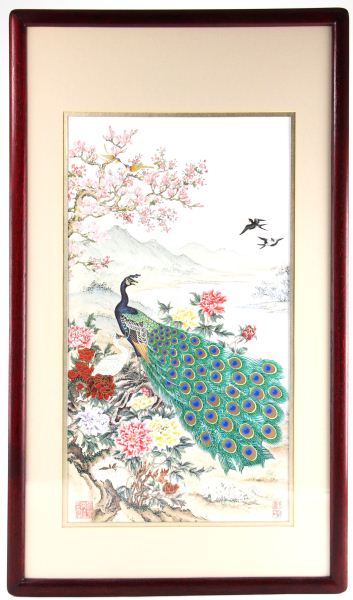 Chinese Peacock Printmatted and 15bfca