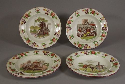 Four early 19th Century coloured 15c000