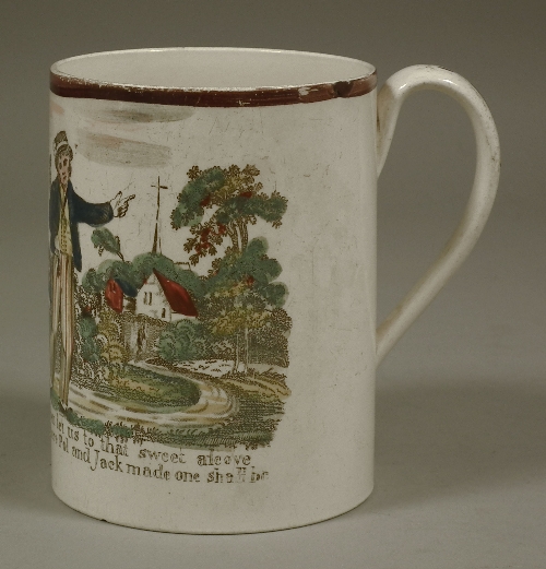 An early 19th Century creamware pottery