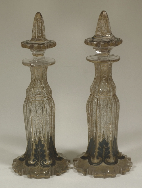 A pair of 19th Century Bohemian 15c010