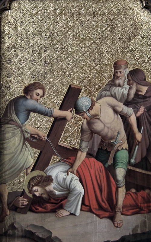 19th Century Oil painting Jesus 15c045