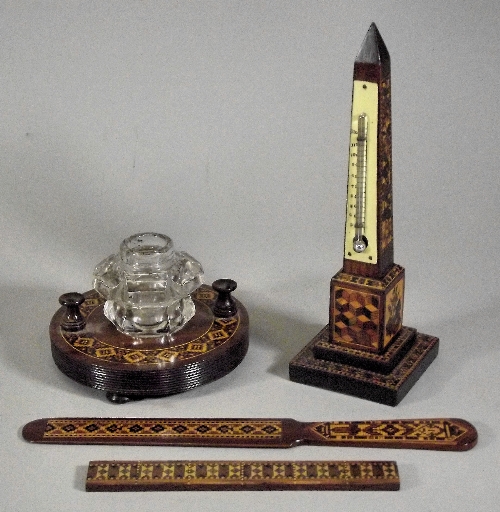 A late Victorian rosewood and Tunbridge 15c08c