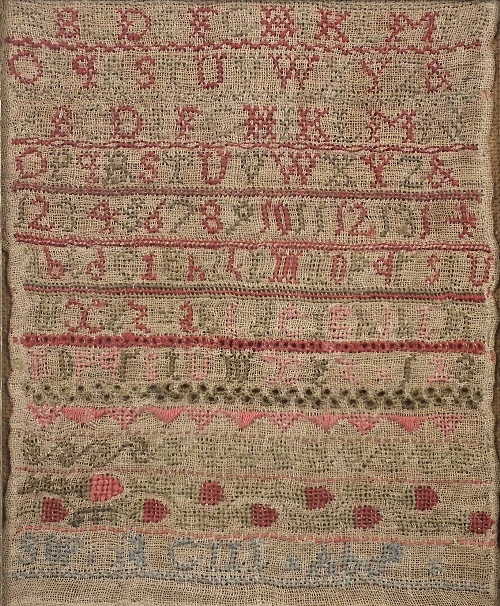 A 19th Century needlework alphabet 15c0a7