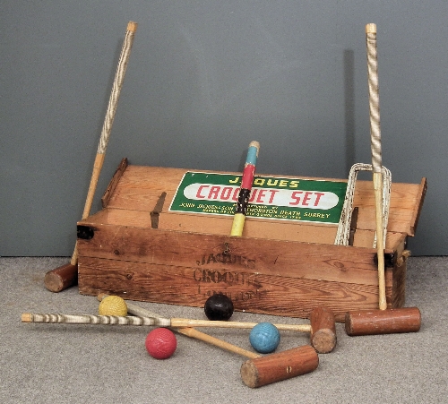 A 20th Century Jaques croquet set