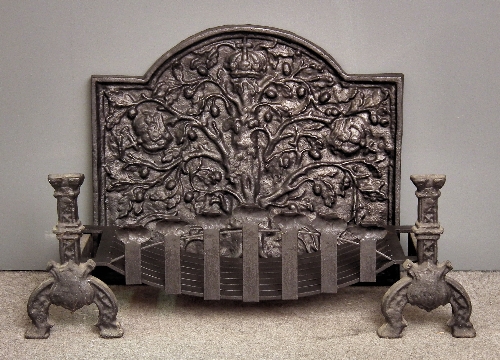 A cast iron fire back of ''17th