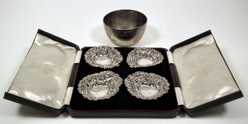 An Edward VII silver circular sugar