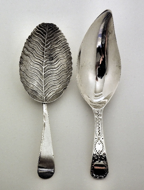 A George III silver caddy spoon