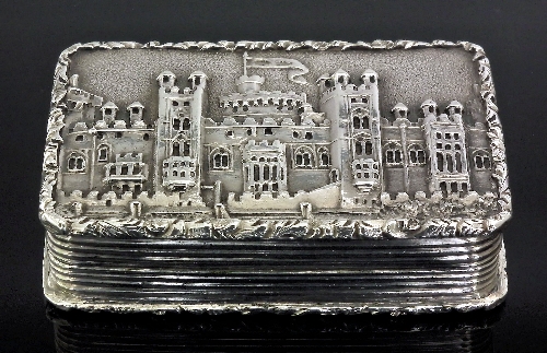 A Victorian silver rectangular Castle
