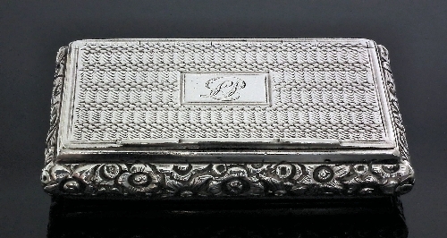 A William IV silver rectangular 15c124
