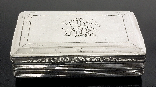 A William IV silver rectangular 15c125