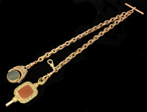A Victorian rose gold coloured metal