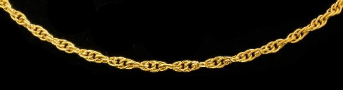 A modern 18ct gold 700mm chain 15c159