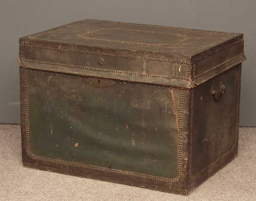An early 19th Century brass bound 15c1ee