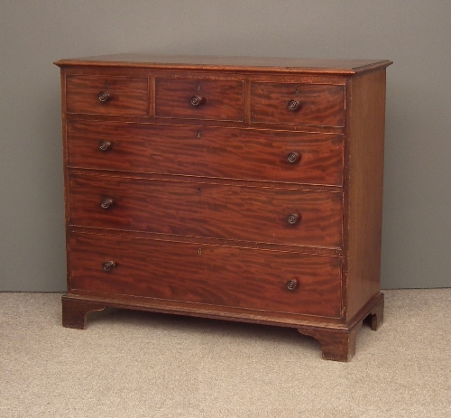 A George IV figured mahogany chest 15c204