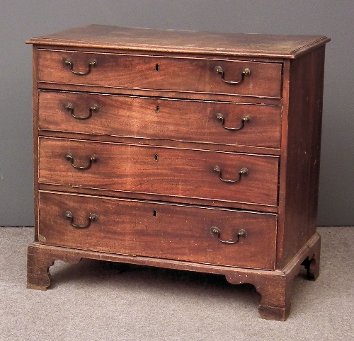 A George III mahogany chest fitted