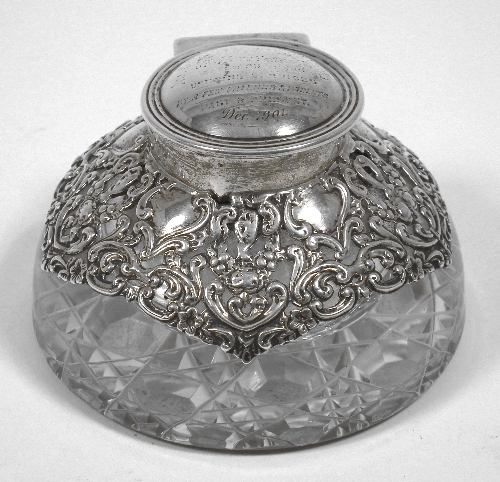 A late Victorian silver mounted