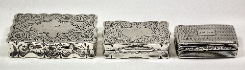 A late Victorian silver rectangular