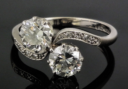 A 1950s platinum and white gold 15c262