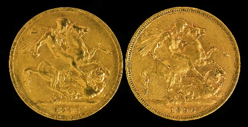 Two Victoria 1886 Young Head  15c299