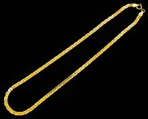 A modern 18ct gold 410mm flat loop 15c2a8